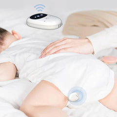 Fency bedwetting alarm receiver provides clear alerts across rooms.