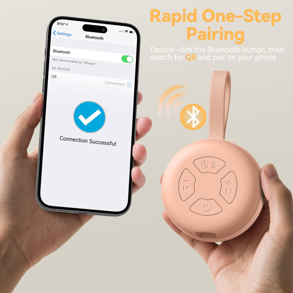Secure silicone strap attaches to stroller, car seat, or crib