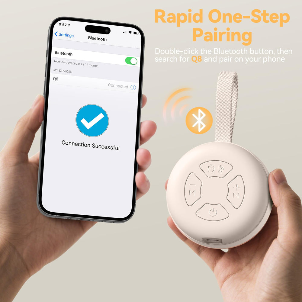 FENDALE portable sound machine USB-C charging for extended playtime.