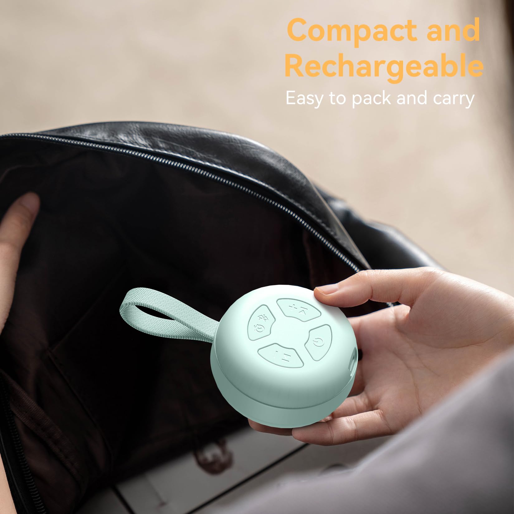 FENDALE silicone strap secures to strollers or car seats during rides