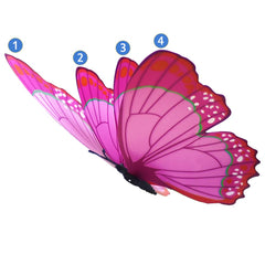 FENELY 3D double-wing butterflies create a lifelike display.