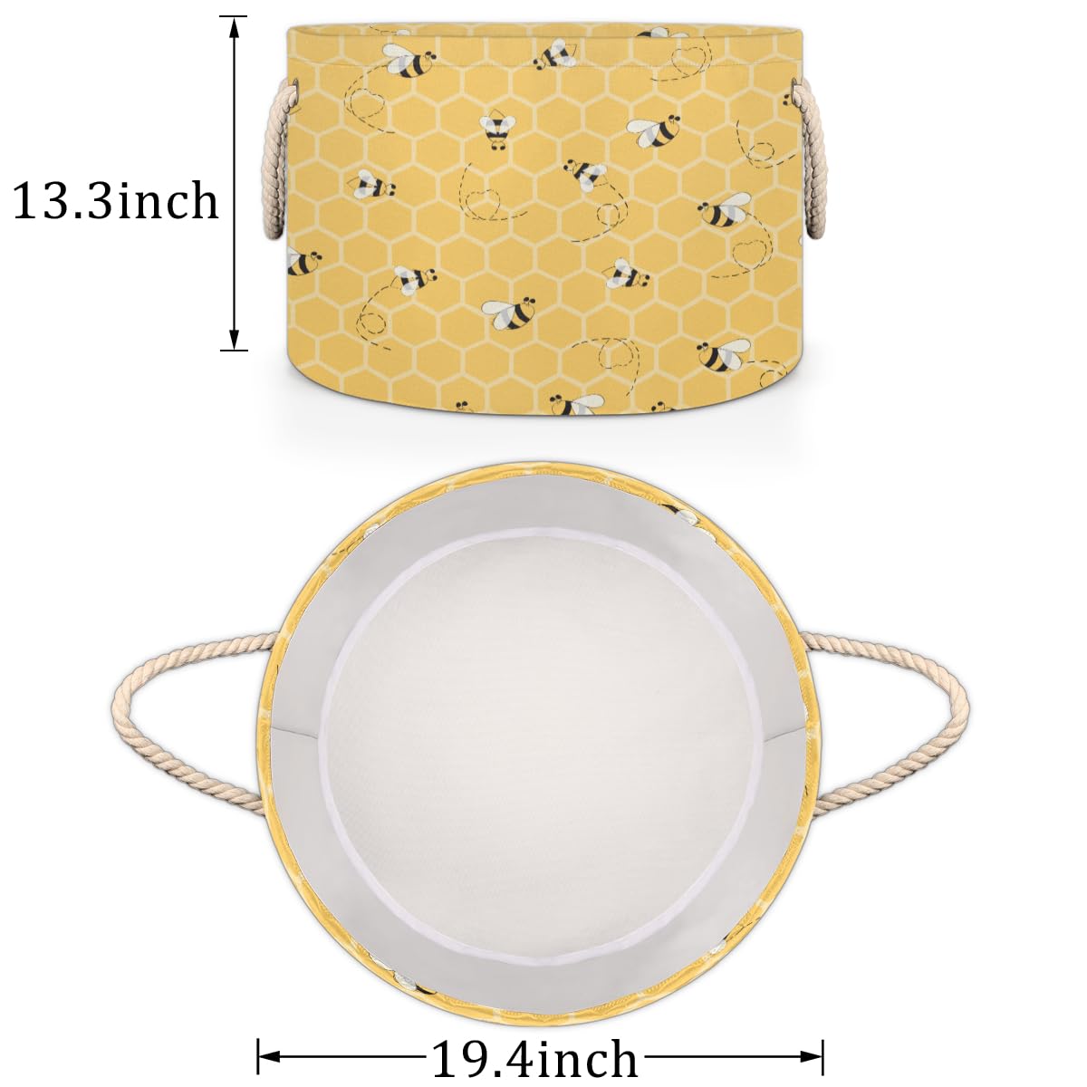 FengQuGou durable canvas outer shell with cotton rope handles