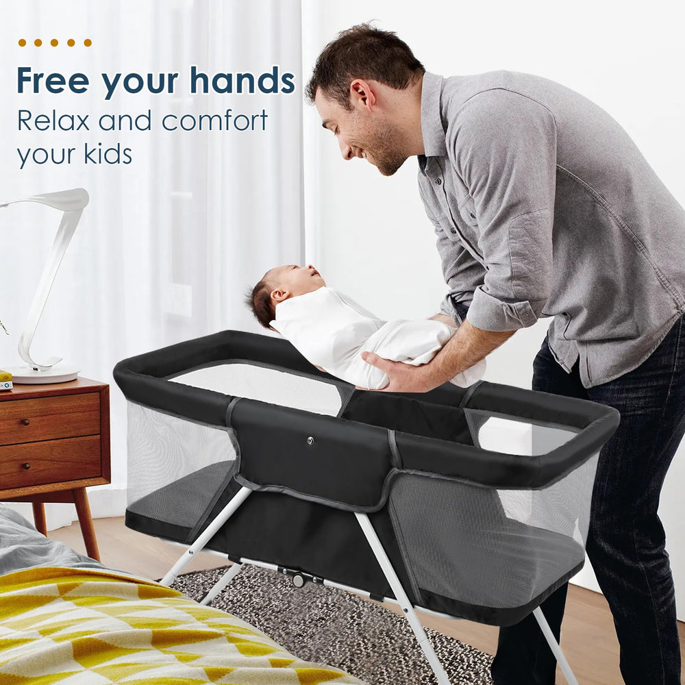 FENGZIZH spacious dimensions give ample room for infant rest and play.