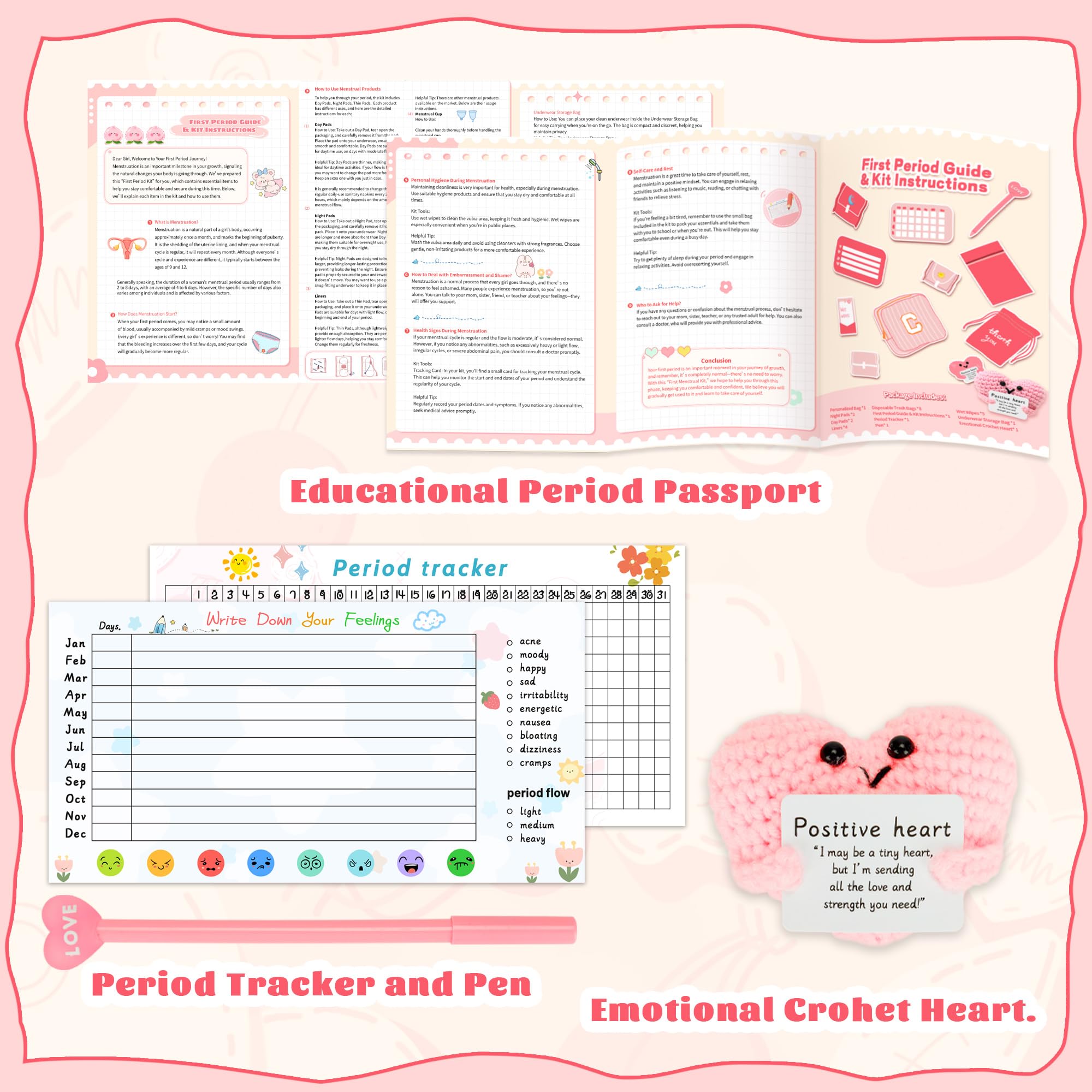FentaGumy portable teen pouch fits pads and small essentials