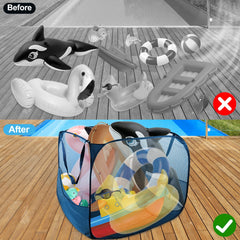 Feoang quick-setup design enables fast, hassle-free pool organization.