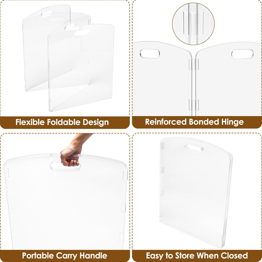 Feoyoho foldable gate with integrated handles for easy movement.