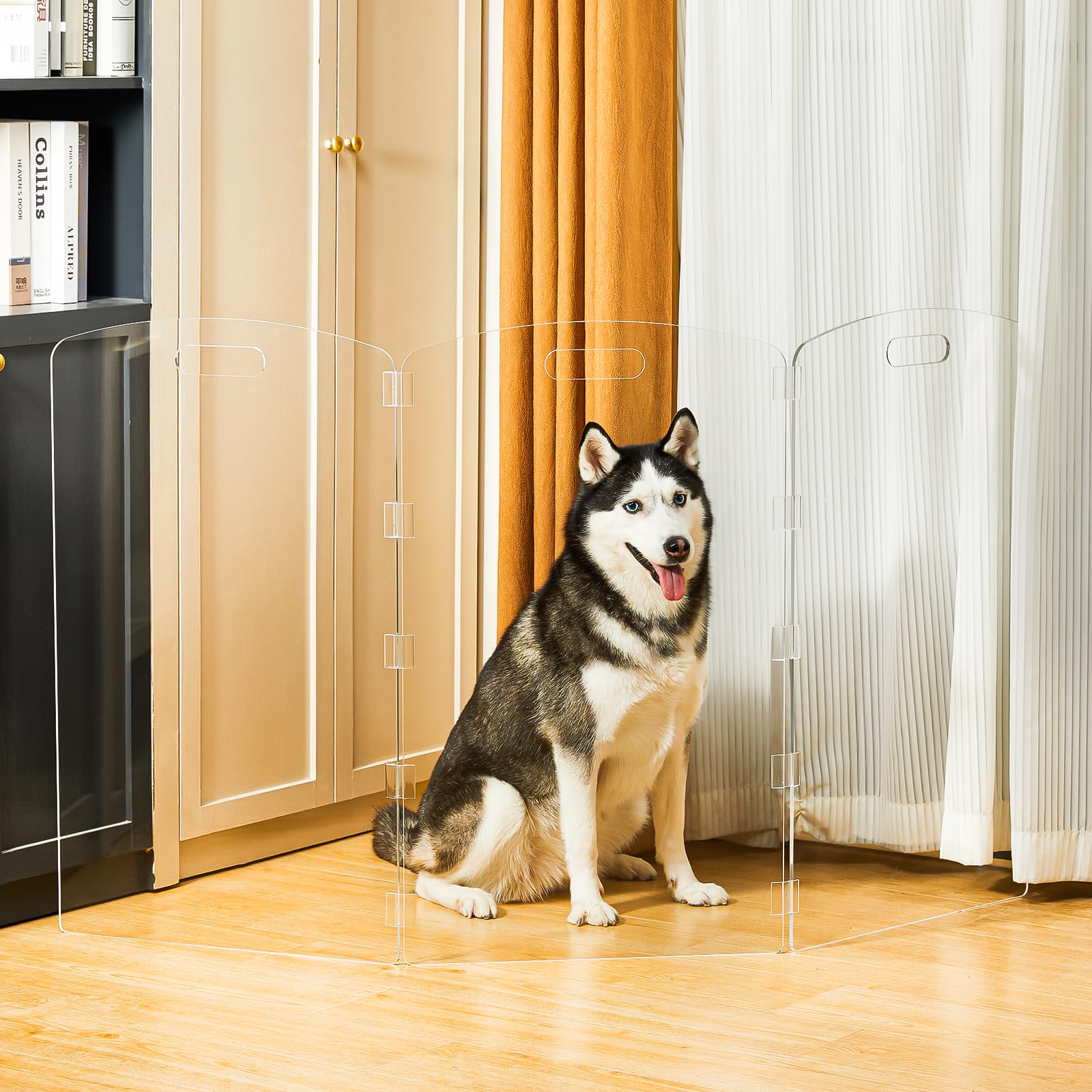 Feoyoho gate in doorway demonstrates quick, drill-free setup.