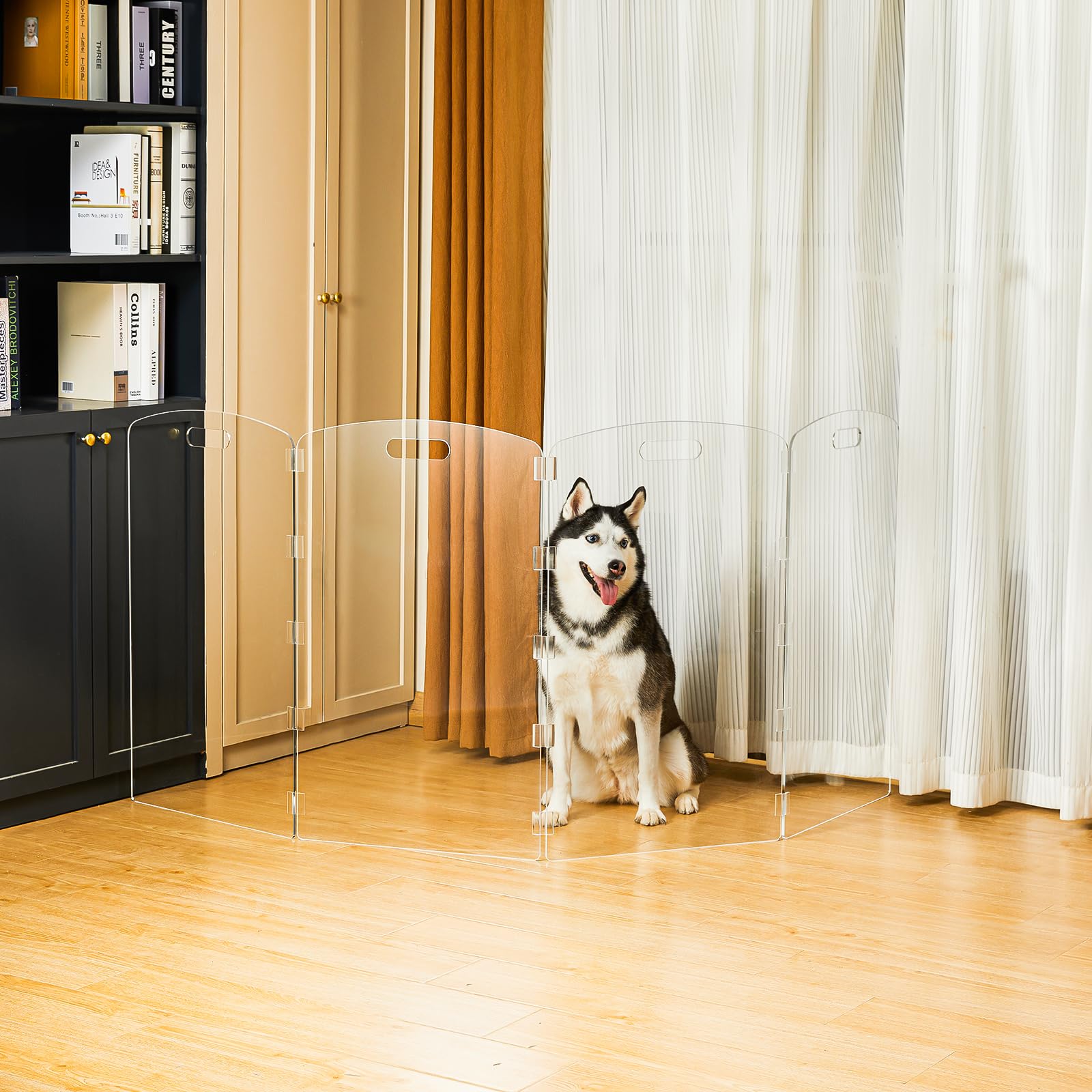 Feoyoho scratch-resistant acrylic surface cleans quickly after lively play sessions.