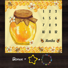 F-FUN SOUL baby photography backdrop featuring honeycomb pattern for milestone memories.