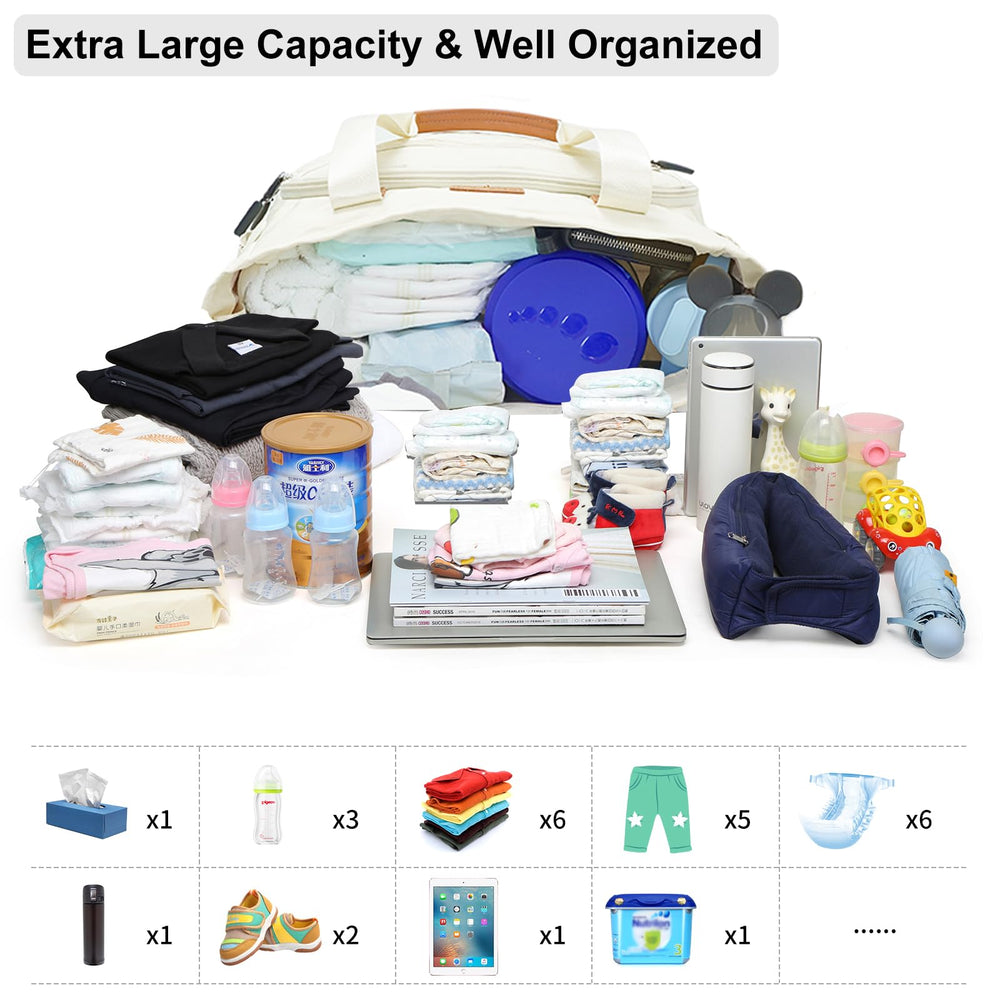 FHELAD baby registry essential tote for daily outings.