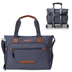 FHELAD diaper bag tote with 16-inch laptop compartment for on-the-go work.