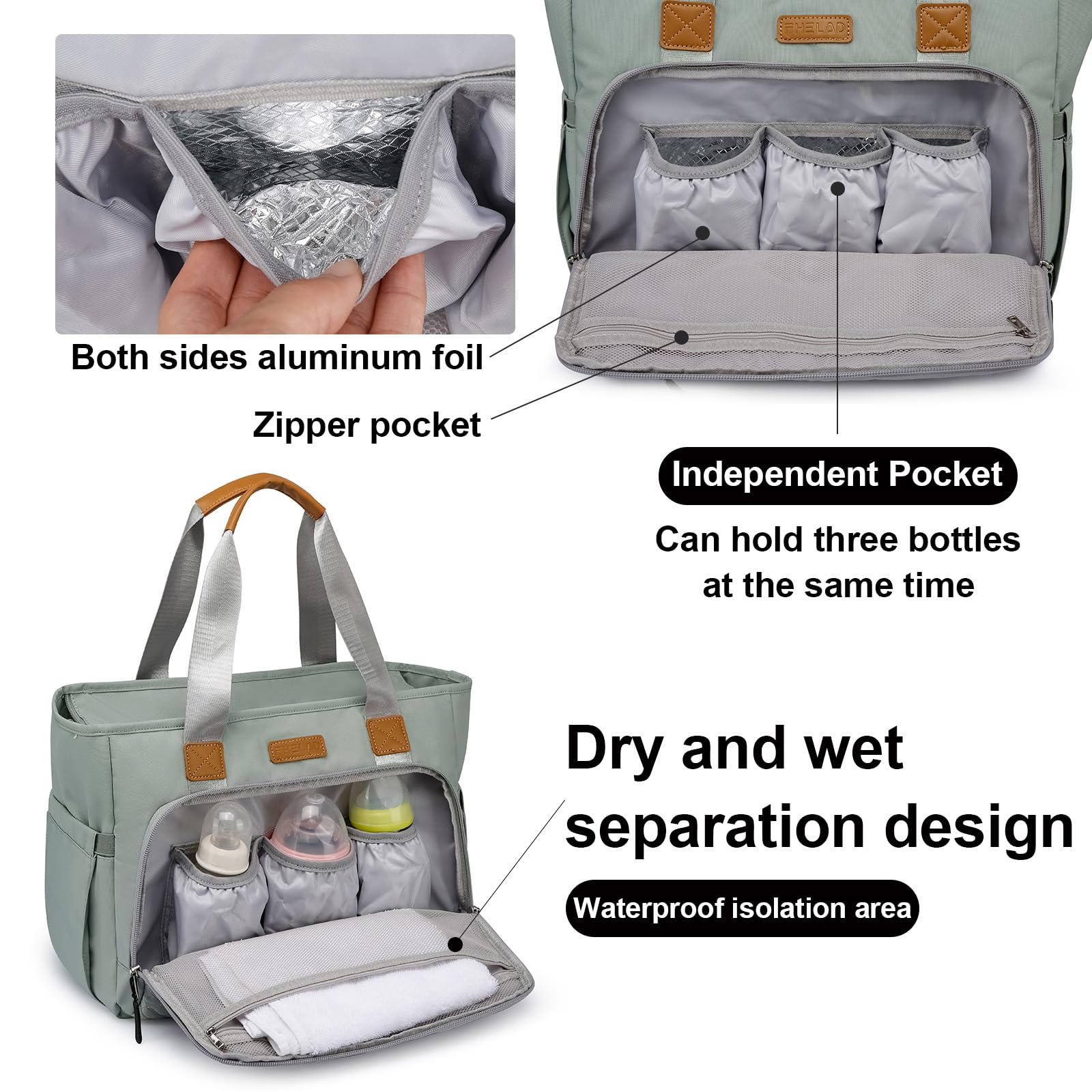 FHELAD wet wipe pouch for fast cleanup during busy outings