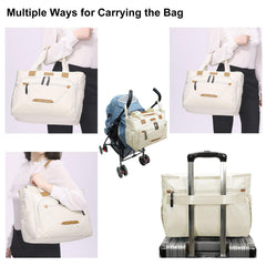 FHELAD travel diaper bag with 14 pockets for easy organization.