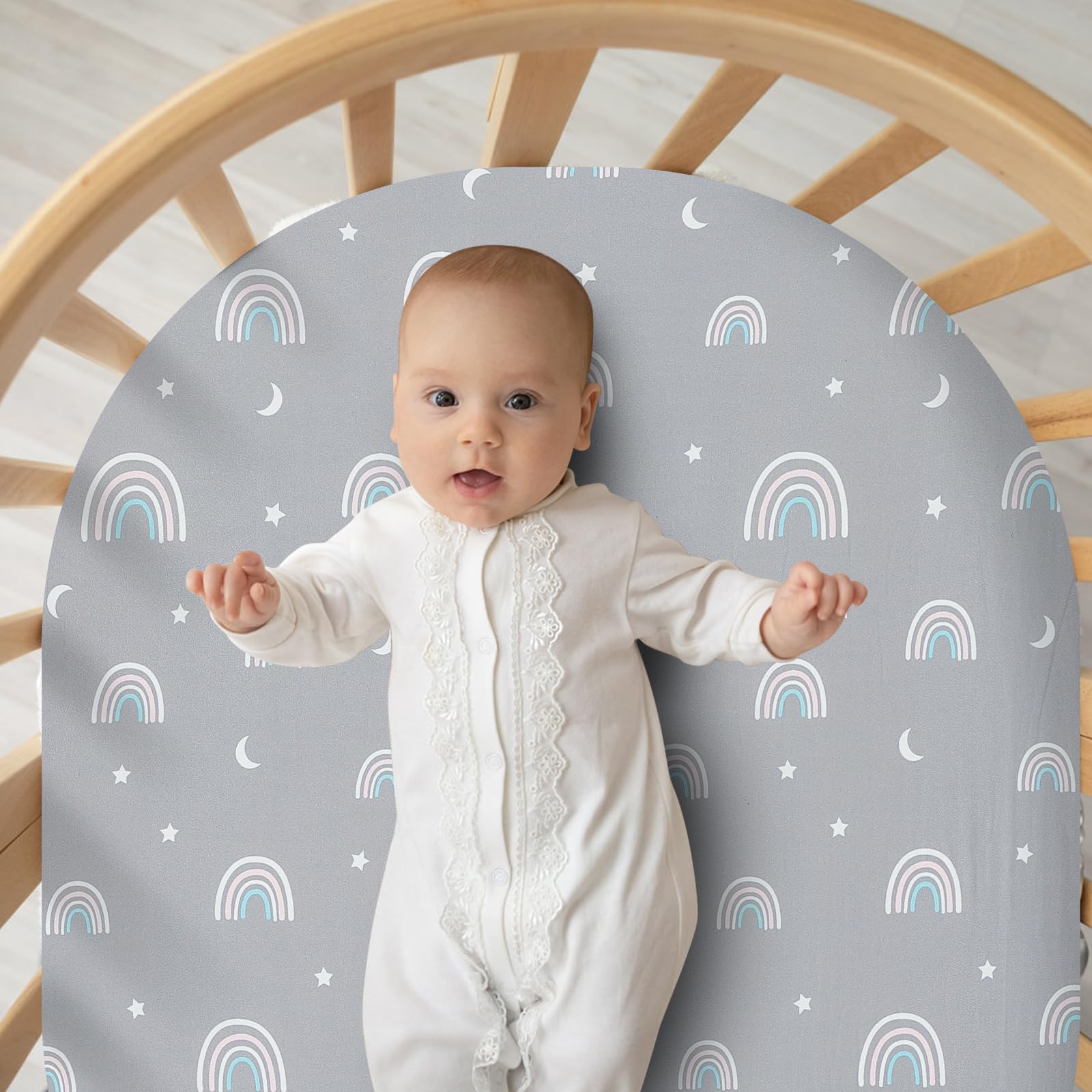 FHMJYH Bassinet Sheet 2-piece set for quick, easy sheet changes