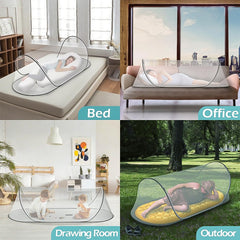 Fhyada large-size mosquito net provides spacious, comfortable sleeping space.