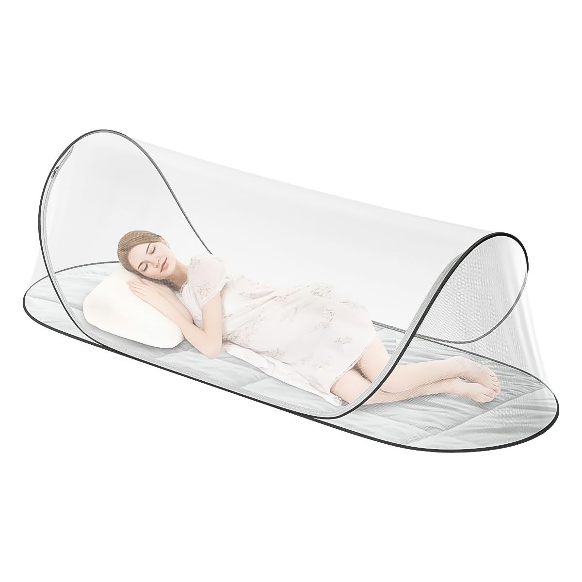 Fhyada pop-up mosquito net bed for quick setup and restful nights.