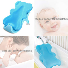 FIABC bath mat with head-neck support keeps baby stable during bath sessions