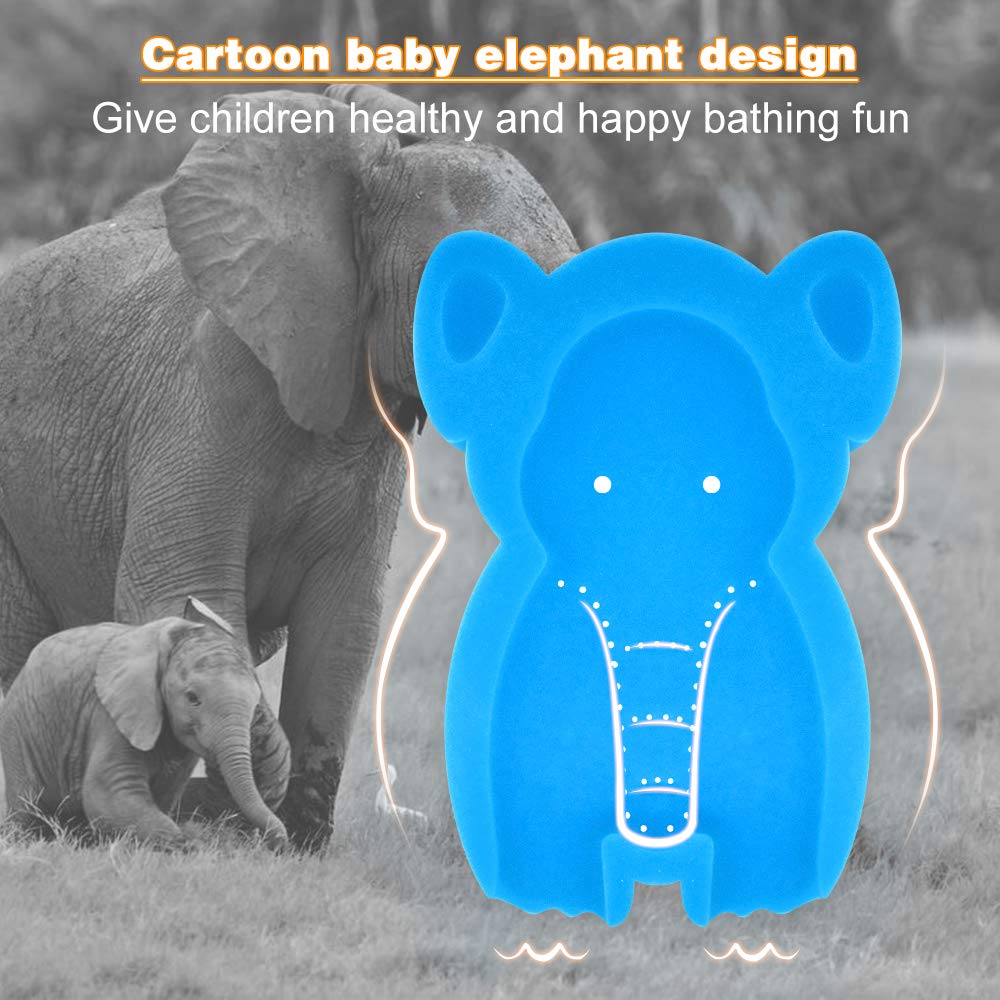 FIABC blue elephant mat features airflow holes for quick drying