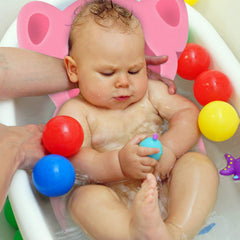 FIABC elephant-shaped baby mat offers head and back support.