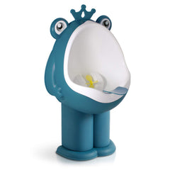 FIABC potty training urinal deep blue frog head promotes comfortable early use