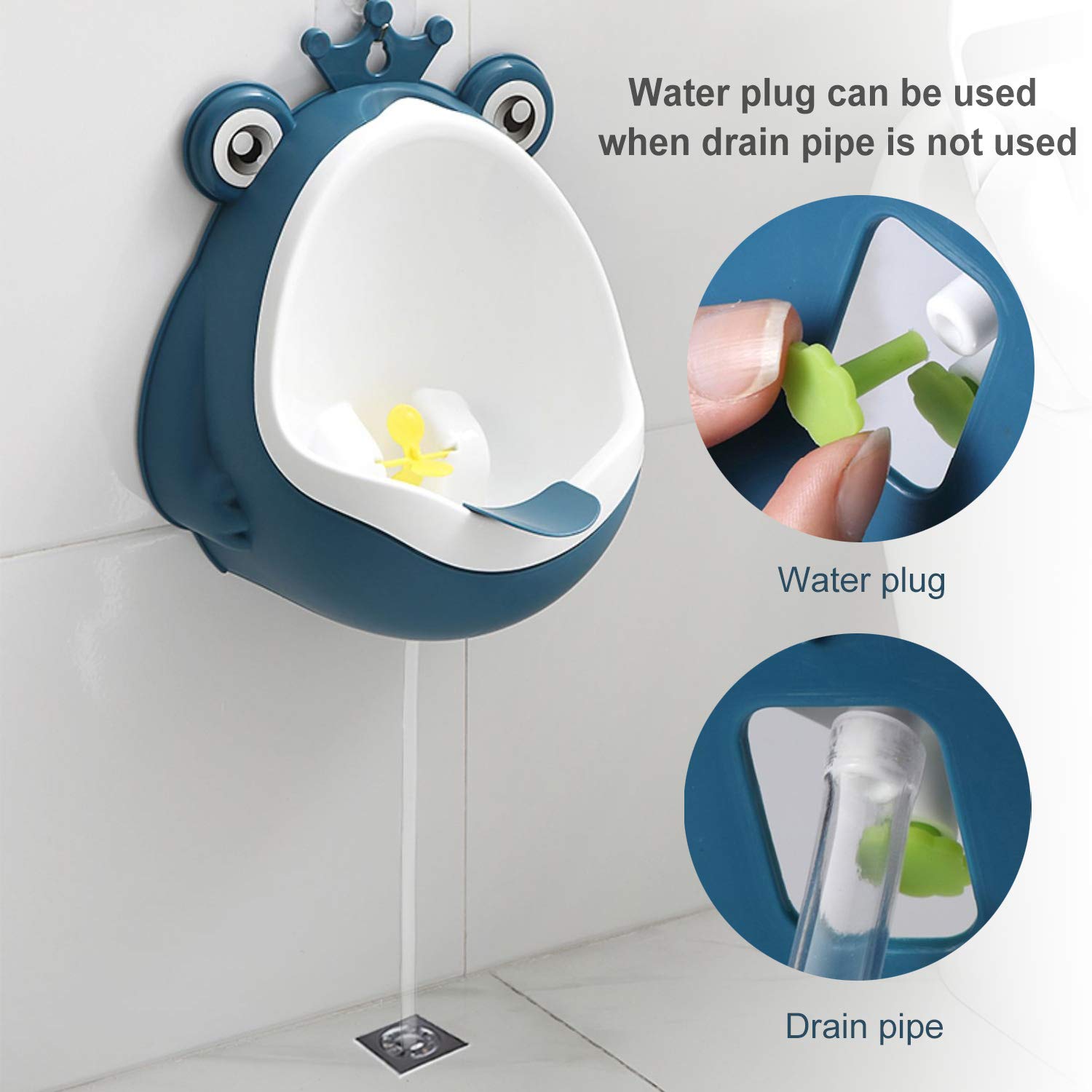 FIABC potty urinal wall-mount option saves floor space