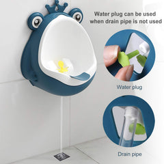 FIABC potty urinal wall-mount option saves floor space