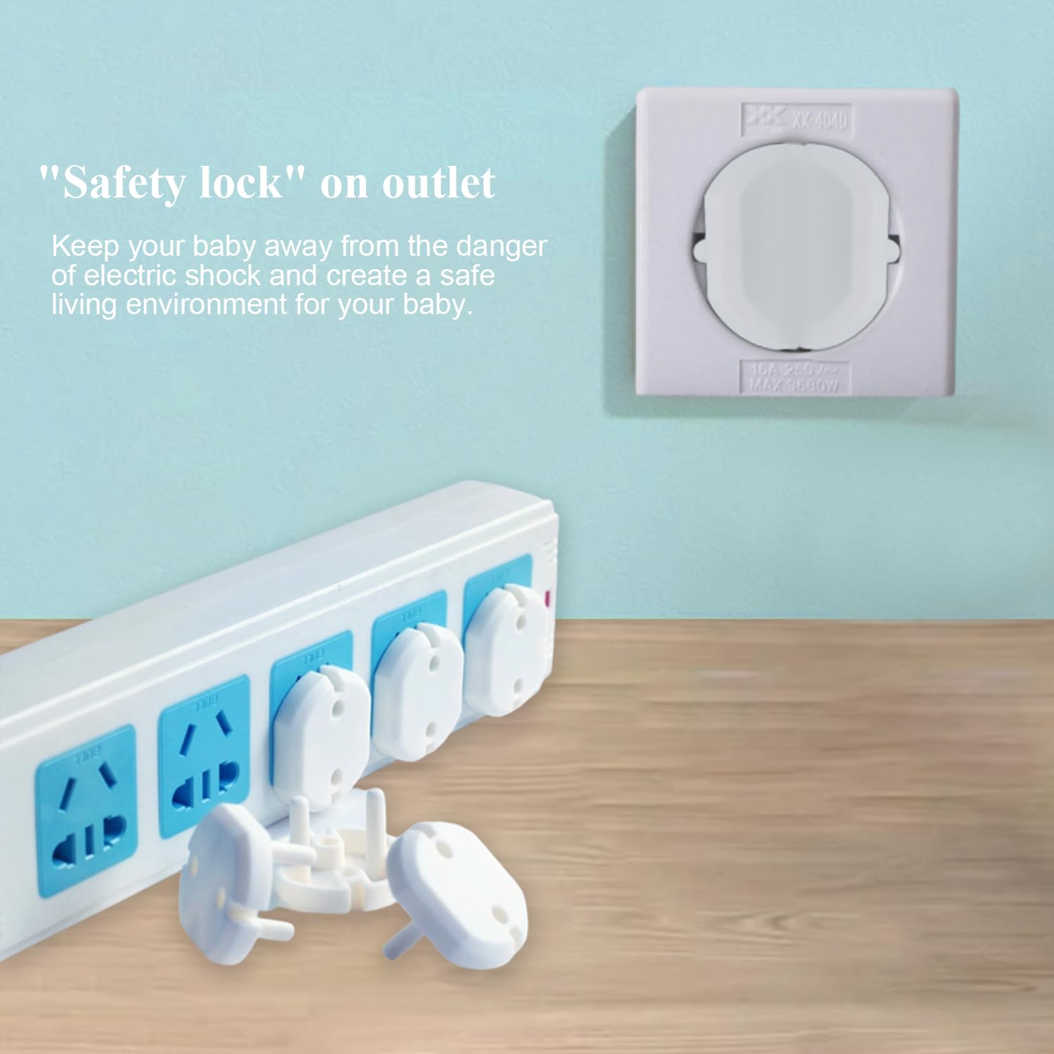 Easy-to-install Fielect socket cover inserted into an unused socket.