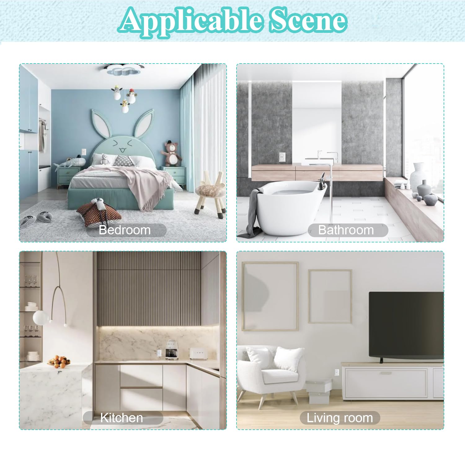 Home use scenario showing Fielect socket protection on everyday outlets.