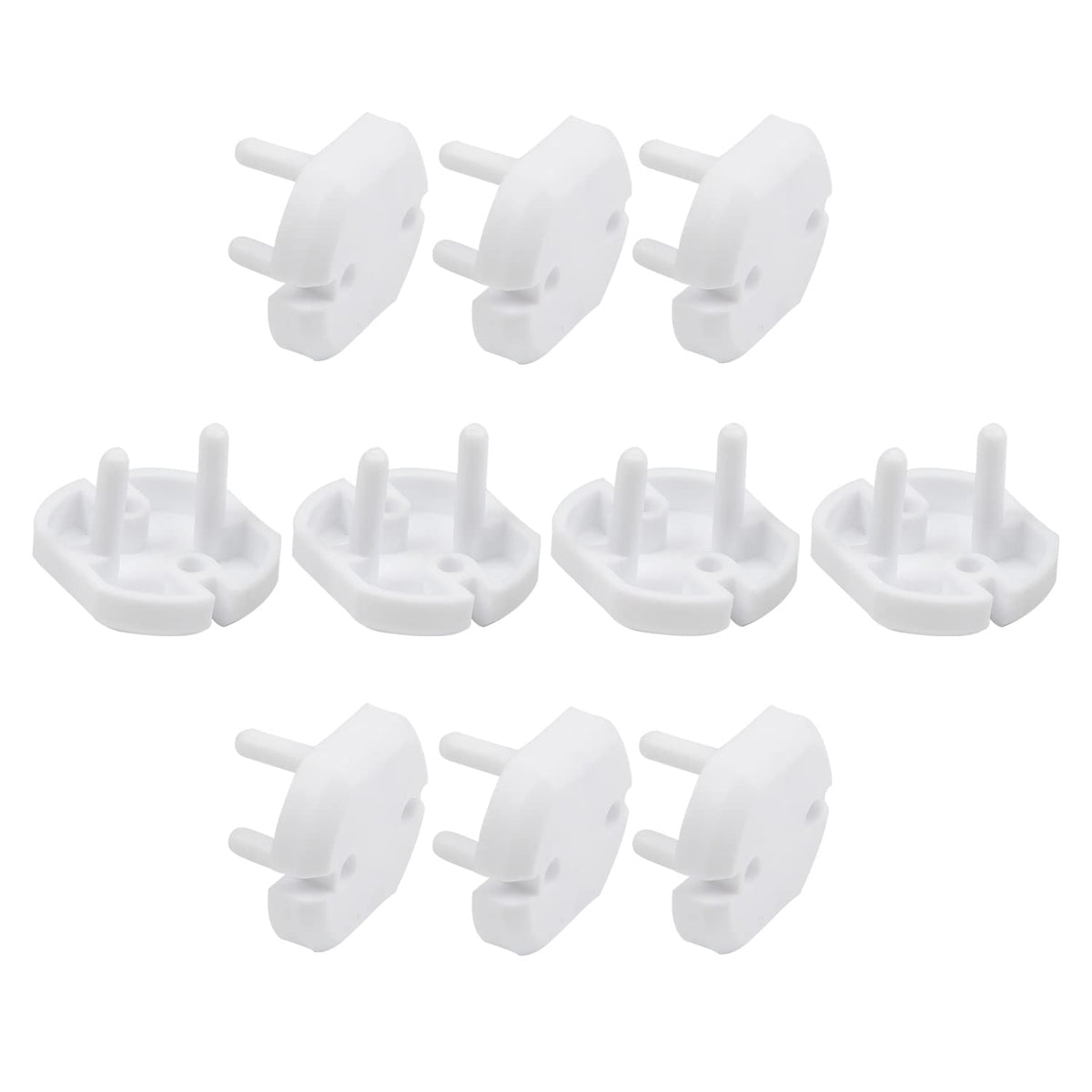 Fielect 2-hole EU outlet cover in white protects children from electrical hazards.