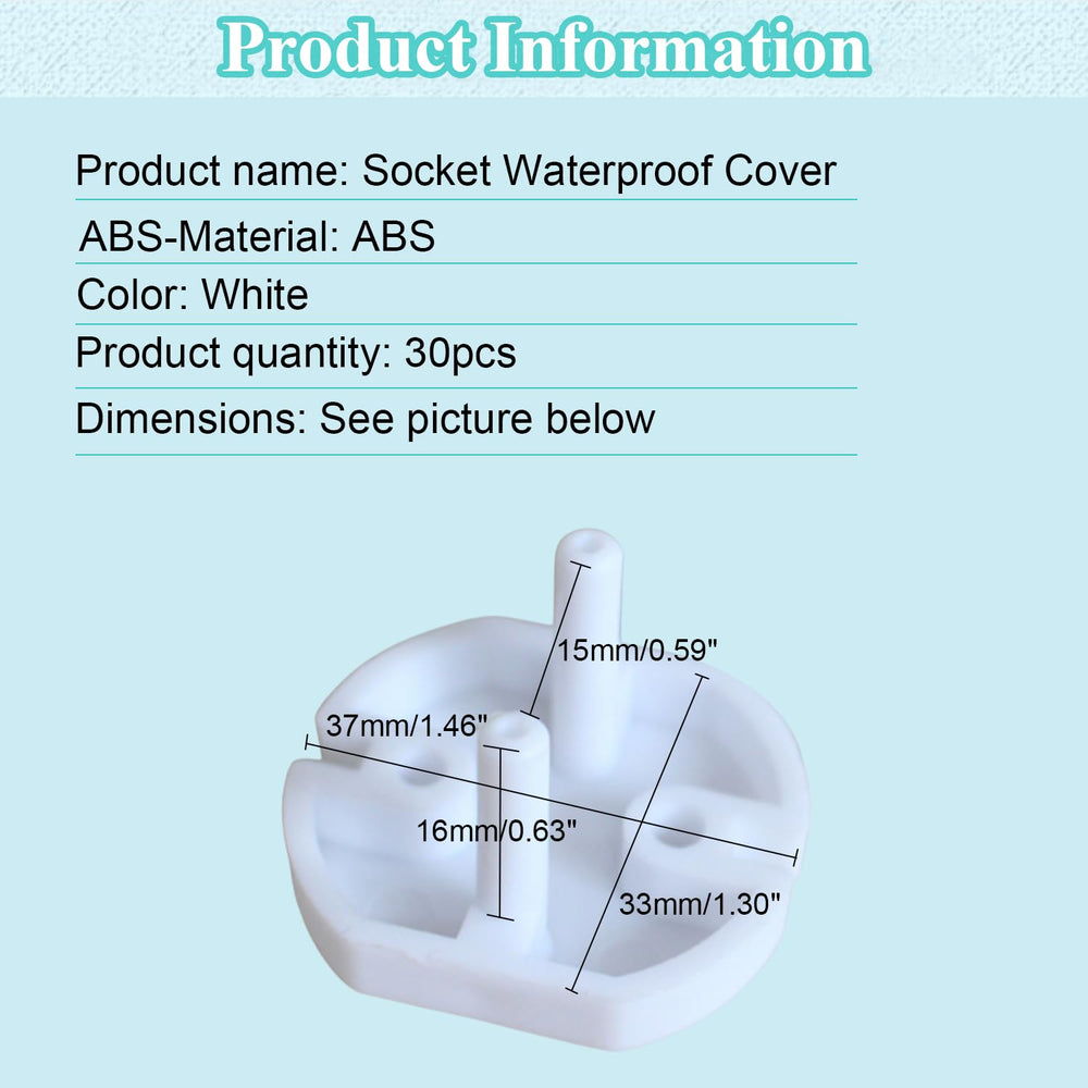 Fielect socket protector close-up shows durable ABS construction for long-lasting use.