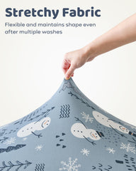 FIEMOL sheets on standard crib mattress 52x28 for full coverage