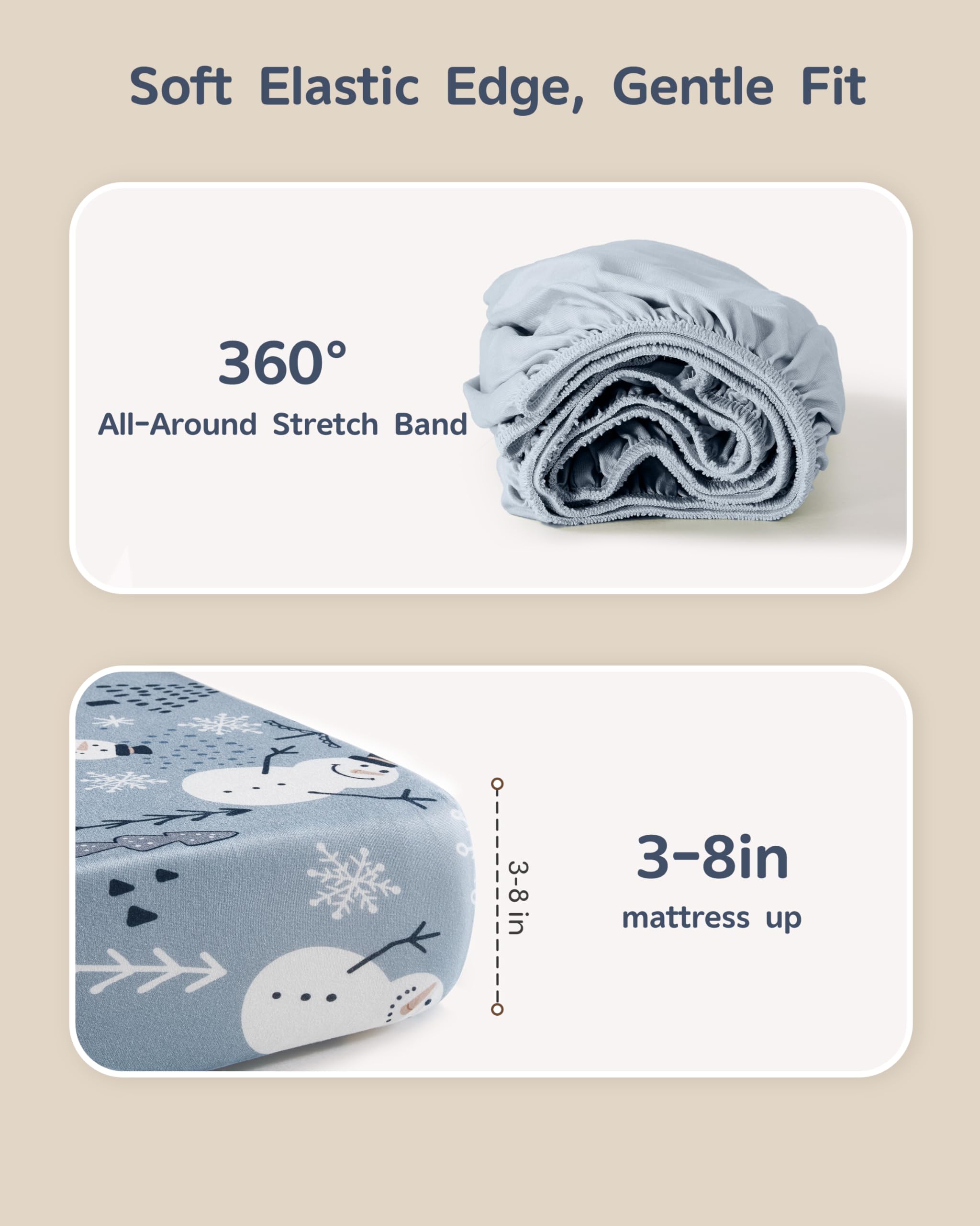 FIEMOL sheets on toddler bed for continued comfort