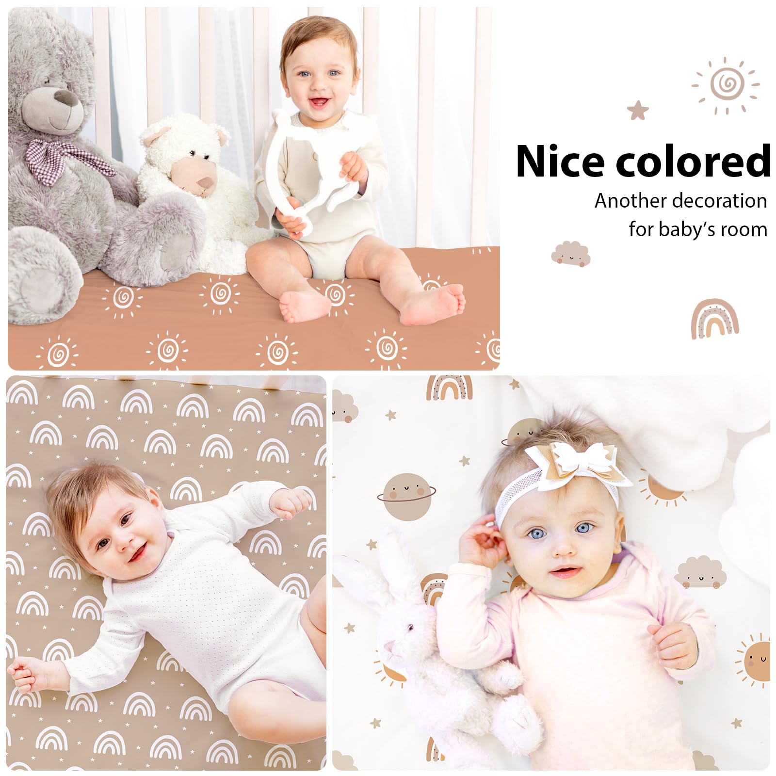FIEMOL gift-ready baby sheets set for newborns and baby showers