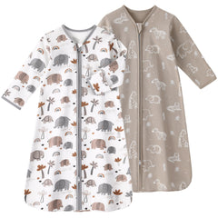 FIEMOL Baby Sleep Sack with long sleeves for gentle cotton comfort.