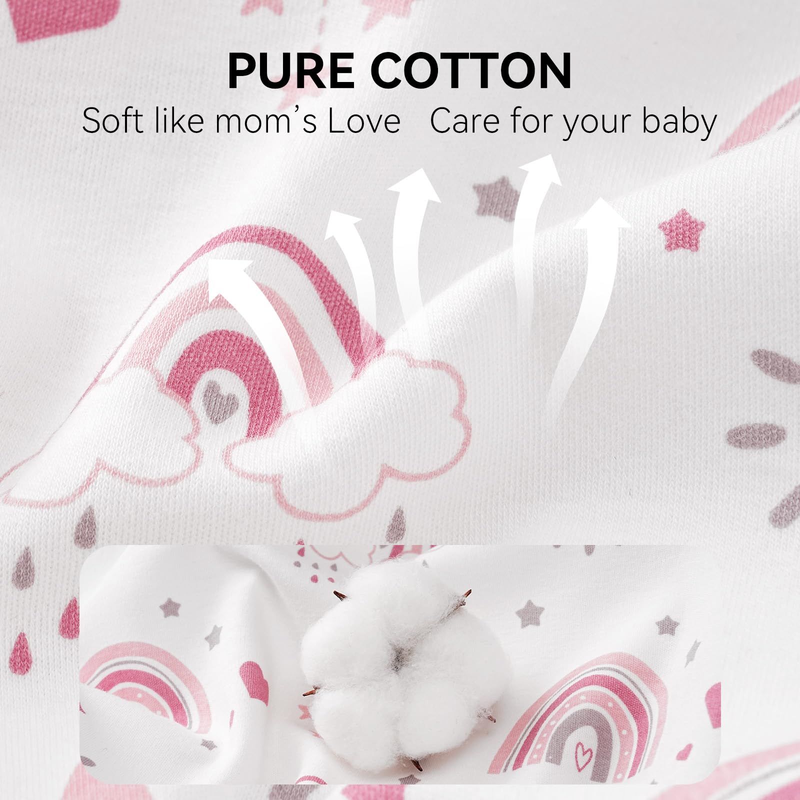 FIEMOL cotton sleepsack is easy to wash with a gentle cycle