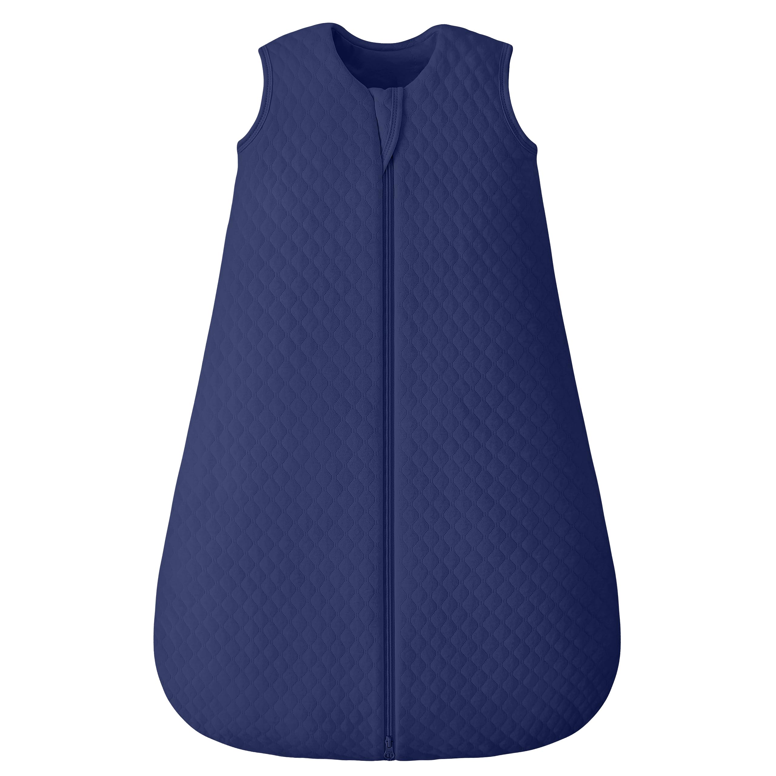 FIEMOL baby sleep sack front view in blue offers cozy warmth for nap time.