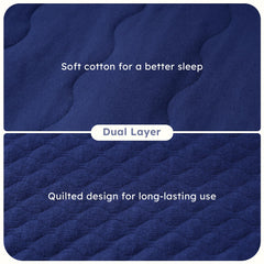 FIEMOL baby sleep sack inner cotton blue demonstrates breathable comfort.