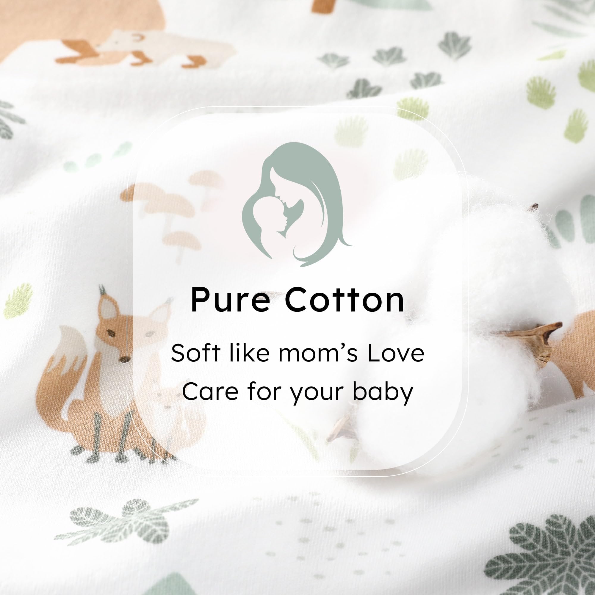 FIEMOL lightweight 0.5 tog sleep sack maintains comfortable temperature