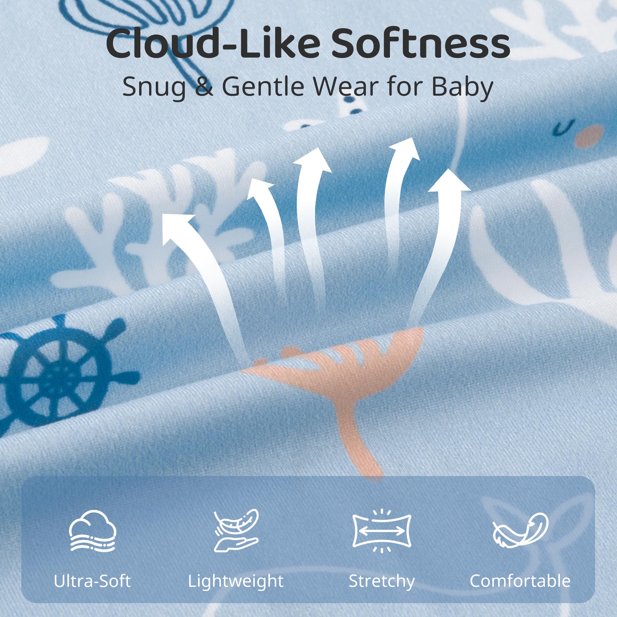FIEMOL two-way zipper with top cover eases diaper changes while protecting skin.