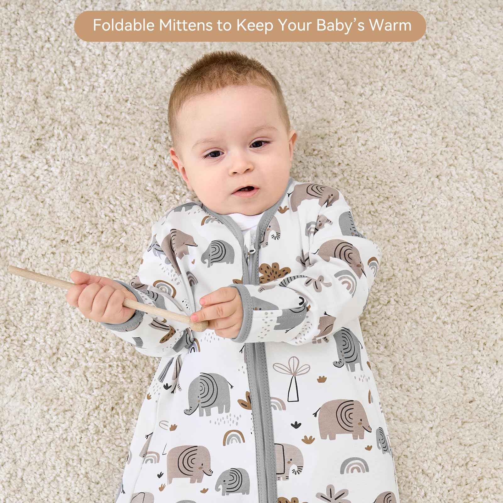 FIEMOL sleep sack easy wash care for busy parents.
