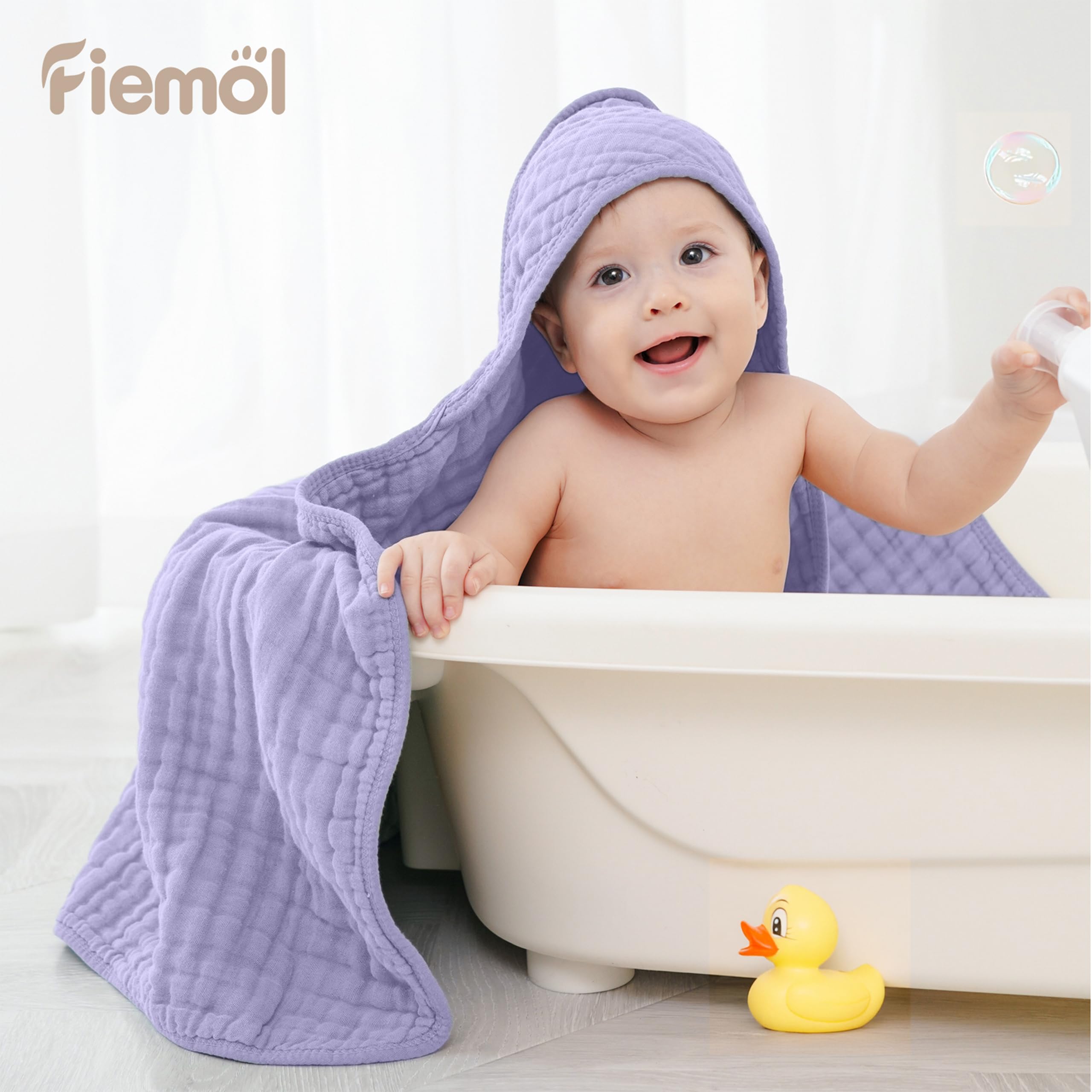 FIEMOL muslin fabric close-up highlights breathable texture and gentle finish