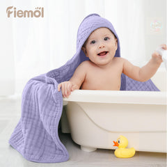 FIEMOL muslin fabric close-up highlights breathable texture and gentle finish