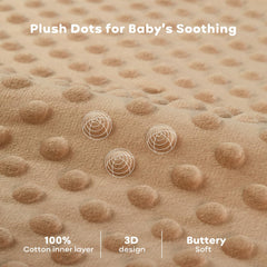 FIEMOL fleece sleep sack with 2-way zipper enables easy night diaper changes.