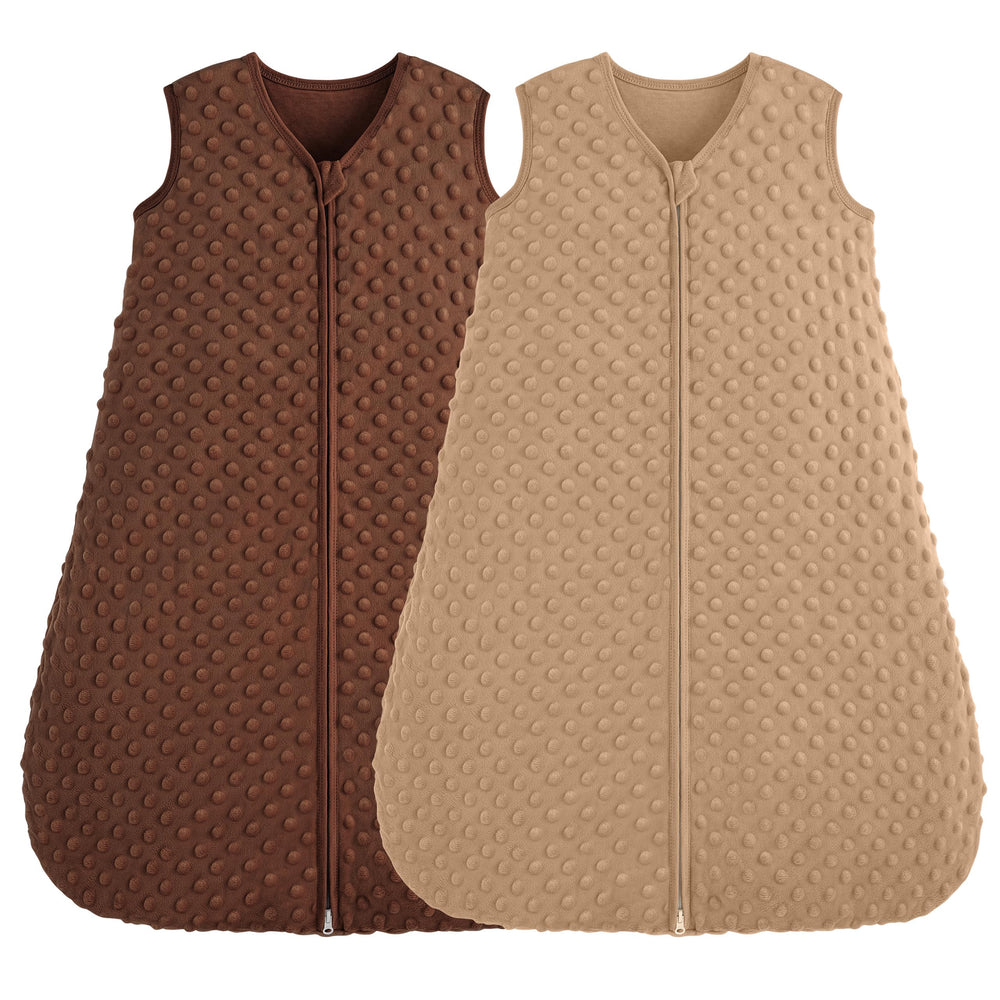 FIEMOL fleece sleep sack for 18-24 months provides cozy warmth without overheating.