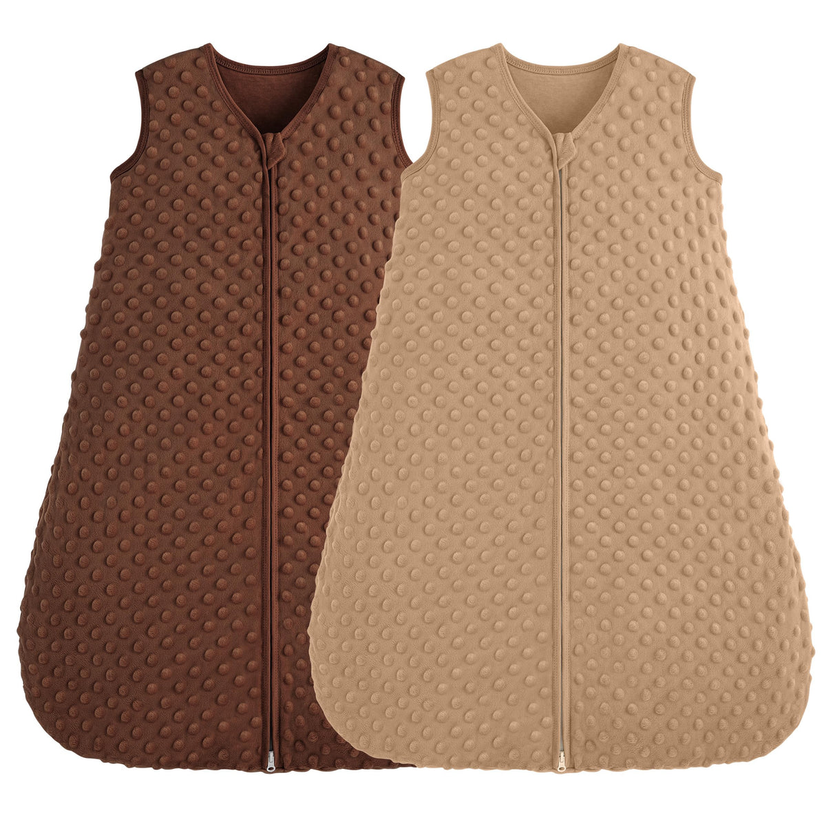 FIEMOL fleece sleep sack for 18-24 months provides cozy warmth without overheating.