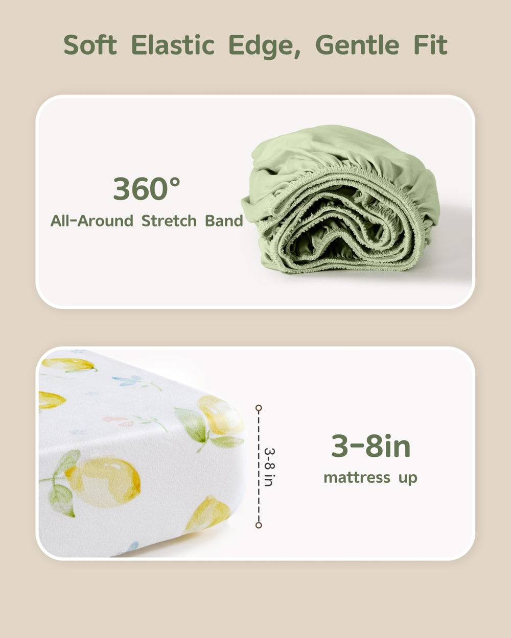 FIEMOL playful nursery prints add charm to any crib setup.