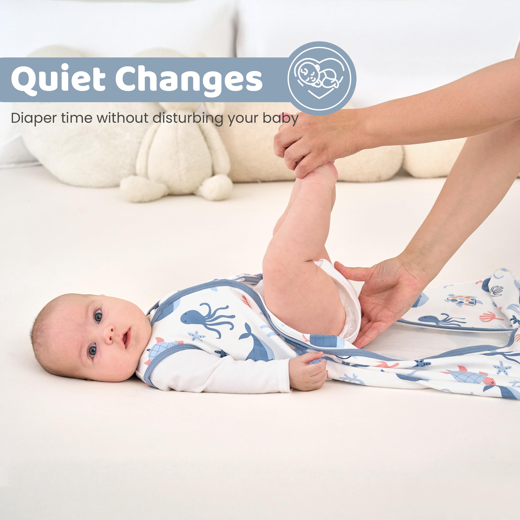 FIEMOL tog-adjustable blue lets you switch between airy and snug
