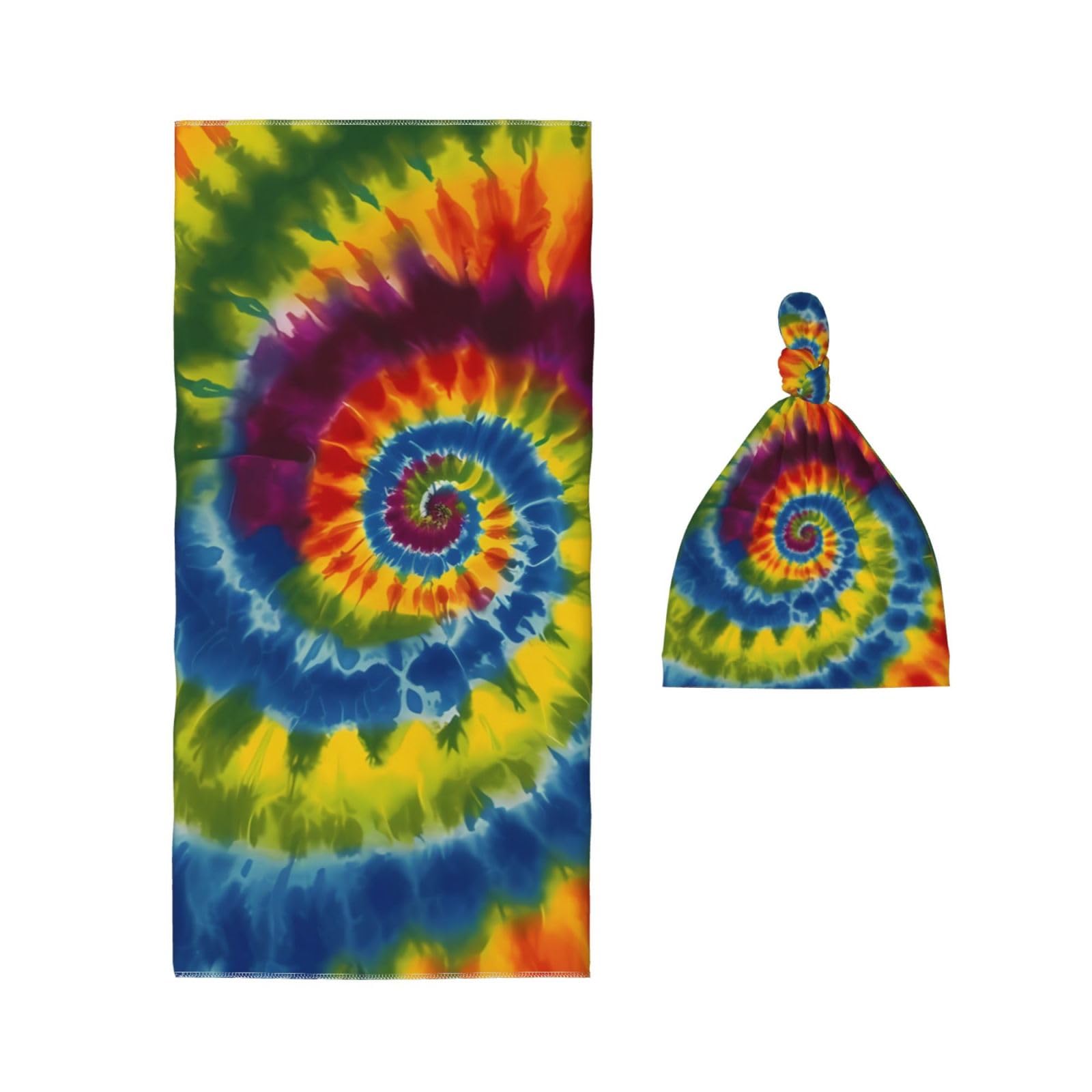 Fiephvsa tie-dye gift packaging makes a thoughtful newborn present.