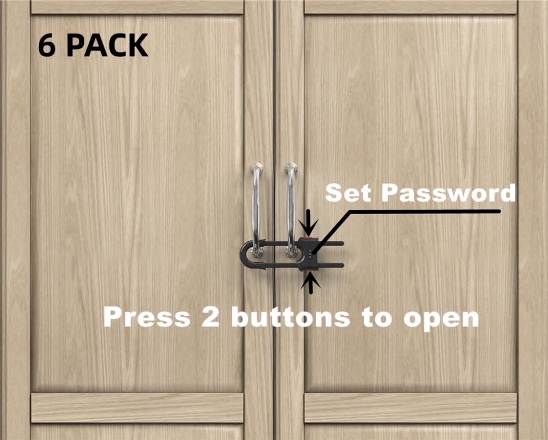 FIGEPO adjustable cabinet latches fit various cabinet sizes for versatile safety.