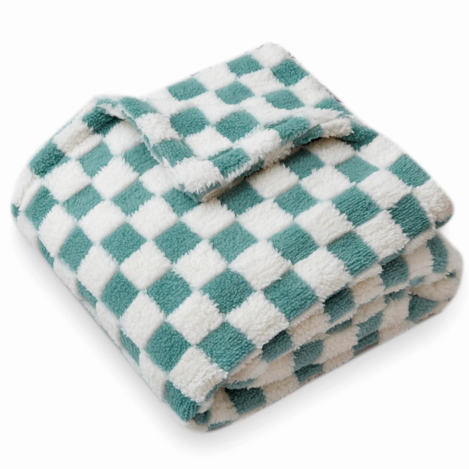 FIGEPO Checkered Baby Blanket highlights a 3D checkerboard pattern for stylish nursery decor